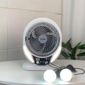 ISolfan Portable Solar-Powered Table Fan Kit