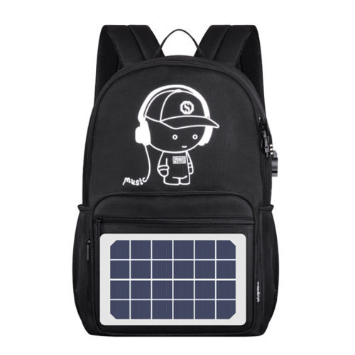 Backpack năng lượng mặt trời logo phát sáng chống nước