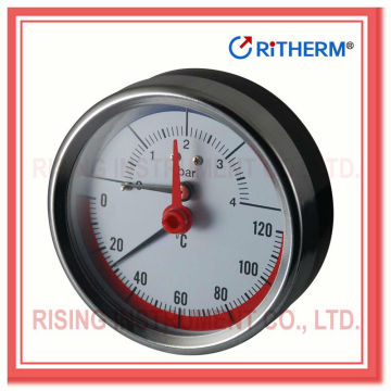 63mm 80mm metal case thermo manometer