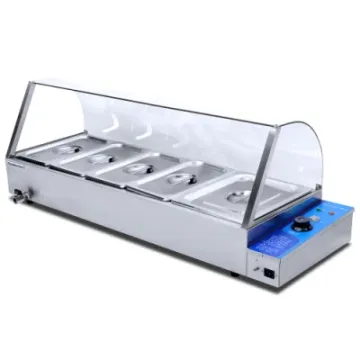 Commercial Electric Bain Marie with Glass Cover Soup Bain Marie