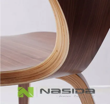 Replica The fan chair walnut Norman Cherner side Chair