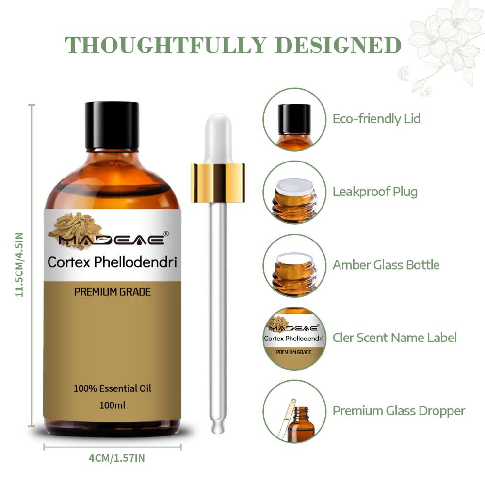 Pure Extract Oil Phellodendron Amurense Bark and Cortex Phellodendri Oil