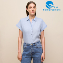 Camisa azul de moda para el estilo diario