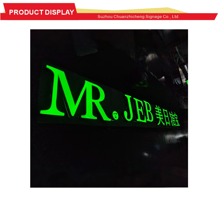 Ultra Thin No Edge LED Illuminated Letters