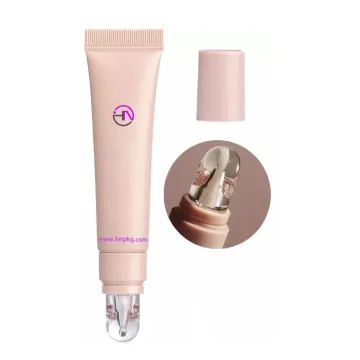 Custom lip balm tube with silicone applicator