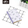 Custom lavender style hardcover notebook with cloth spine paper diary