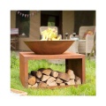 Rusty Color Patio Burning Brazier BBQ