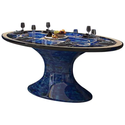 Modern ltalian Solid Wood Long Dining Table