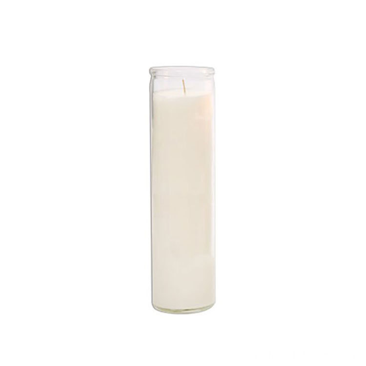 7 Day Candles Clear Glass