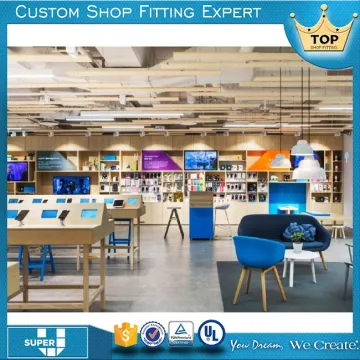 2017 New design good quality retail phone store fixture cell phone display table