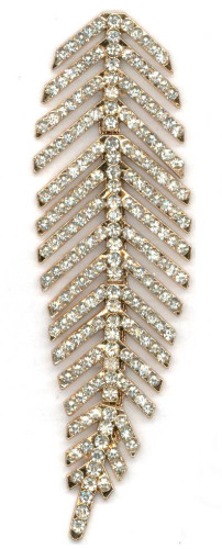 De las hojas de la cadena de sandalia de diamantes de imitación, único accesorio de calzado de metal para las mujeres