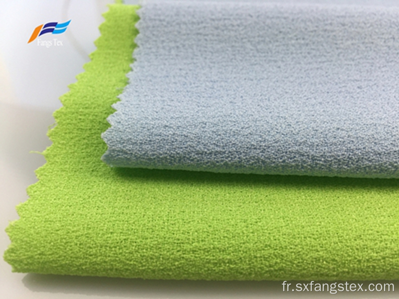 Tissu d&#39;habillement PD teint par crêpe 100% polyester polaire