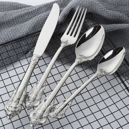 Luxury Royal Gold  Stainless Steel Flatware Set