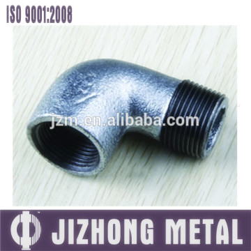 hot dipped galvanized malleable iron casting elbow 90 deg plain