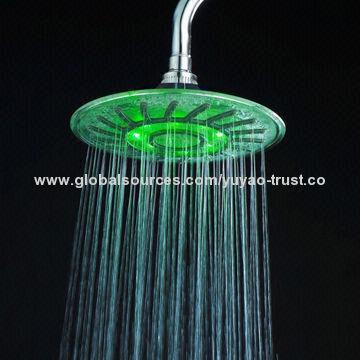 LED Overhead Showerhead with Best Chrome Plating and Face Diameter of 200mm