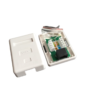 RJ45 CAT5E UTP Single Port Surface Box