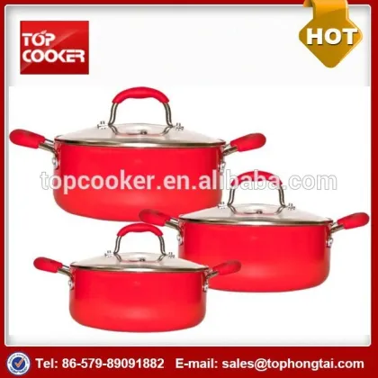 Aluminum Ceramic Casserole Set with Lid