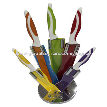 Colorful Stainless Steel Kitchen Knife Set, 5-piece of Set & 2014 New Design