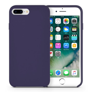Fashionable Elegant Blue Liquid Silicone Rubber Iphone8 Case