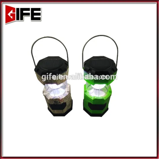 GF-9058 6LED 3AA super bright Scalable solar camping light