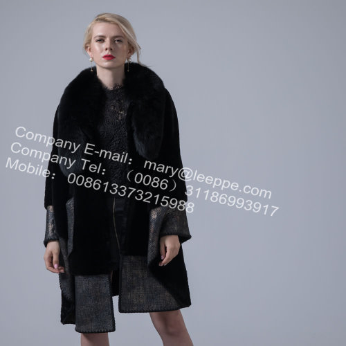 Australia Merino Shearling Cape Coat For Women