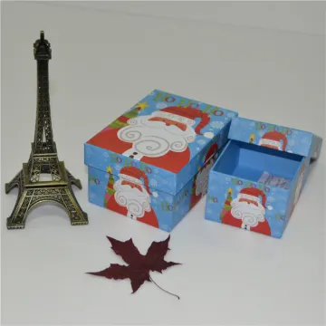 Custom High End Blue Christmas Gift Paper Box
