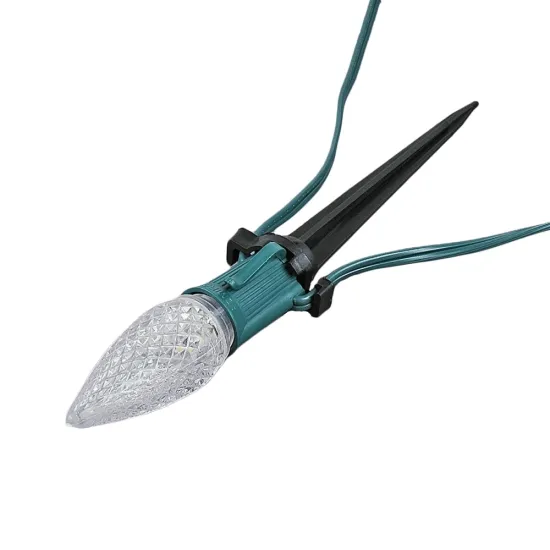 Universal Black Plastic Stake Clip for Xmas C7 C9 String Lights