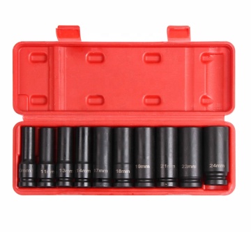 VIKTEC 10pc 1/2" Drive Deep Impact Socket Set