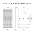 Hoog efficiënte volledige zwarte 450W zonnepanelen