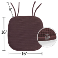 Comfity Memory Foam Chair Pads, Brown