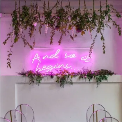 Custom Made AMORE LED Neon Sign for Home, Party, Pub, Bar, Club, and Shop Advertising
