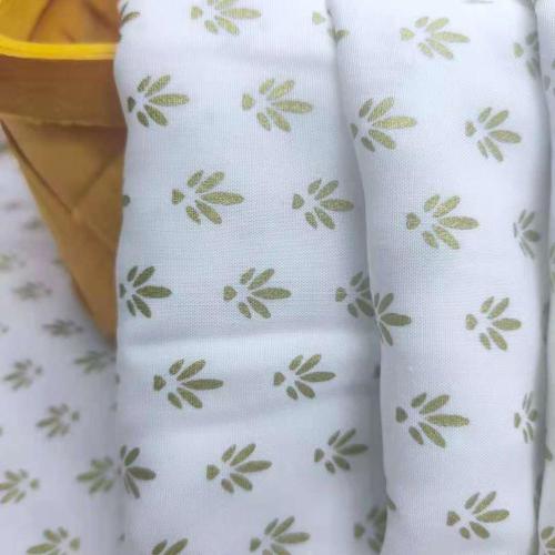 100% Rayon Floral Bronze Printing Dress Twill Fabric