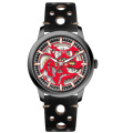 Skeleton Dial Reloj automático de muñeca mecánica para hombres