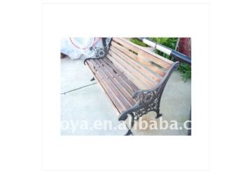CAST IRON AND TIMBER GARDEN BENCH.SEAT GOOD CONDITION