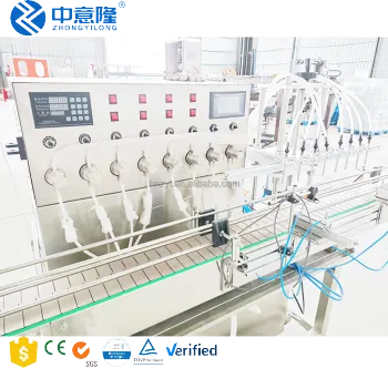Multi-Purpose Liquid Filling Machine: 2/4/6/8 Head Magnetic Pump Hopper
