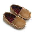 စစ်မှန်သော Leather Boat Baby Shoes ကလေးများ Casual Shoes