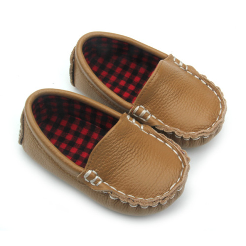 baby loafer shoes Genuine Leather Boat Baby Shoes Children Casual Shoes Factory