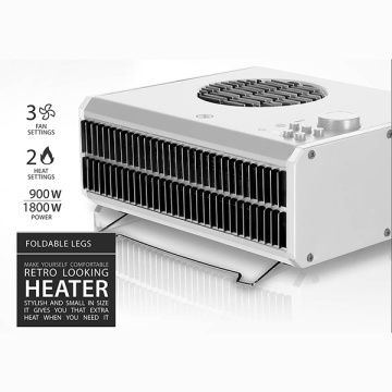 Aquecedor elétrico vintage com ventilador