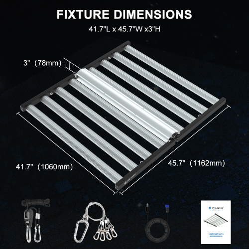 Phlizon New 1000W Commercial Led Grow Light