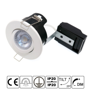 Gu10 downlights titlable fire rated