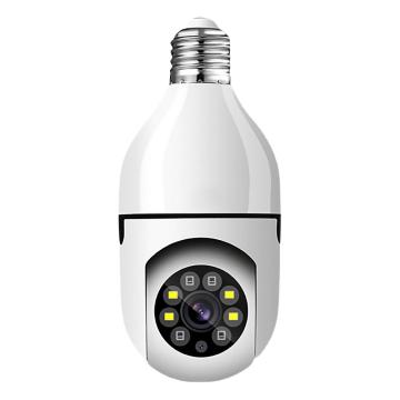 V360Proデュアルレンズ電球カメラ：360度自動追跡1080p屋内セキュリティカメラ
