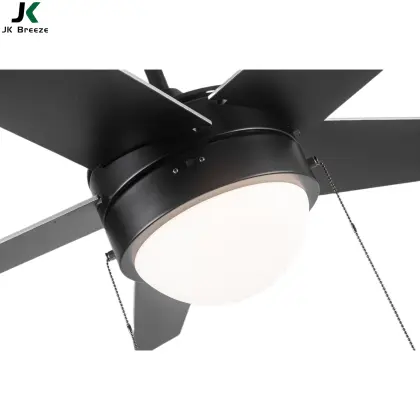 JK CF007BK 52-inch 5-Plywood Blade Modern Motor Ceiling Fan with LED Light: Big Size Ceiling Fan