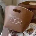 Bolsa de compras personalizada de couro