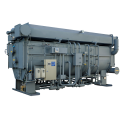 Low pressure steam fired absorption chiller