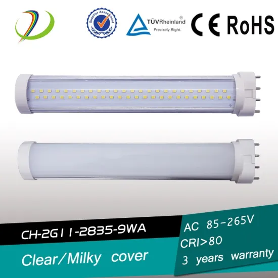9W 180 degree 4PIN 2G11 led tube