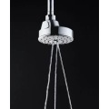 Round chrome water saver rain top shower head