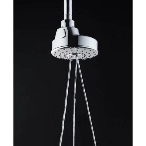 Thin Full Chrome 8 inch Wall Mounted Single Functional Round ABS Rain Head Shower