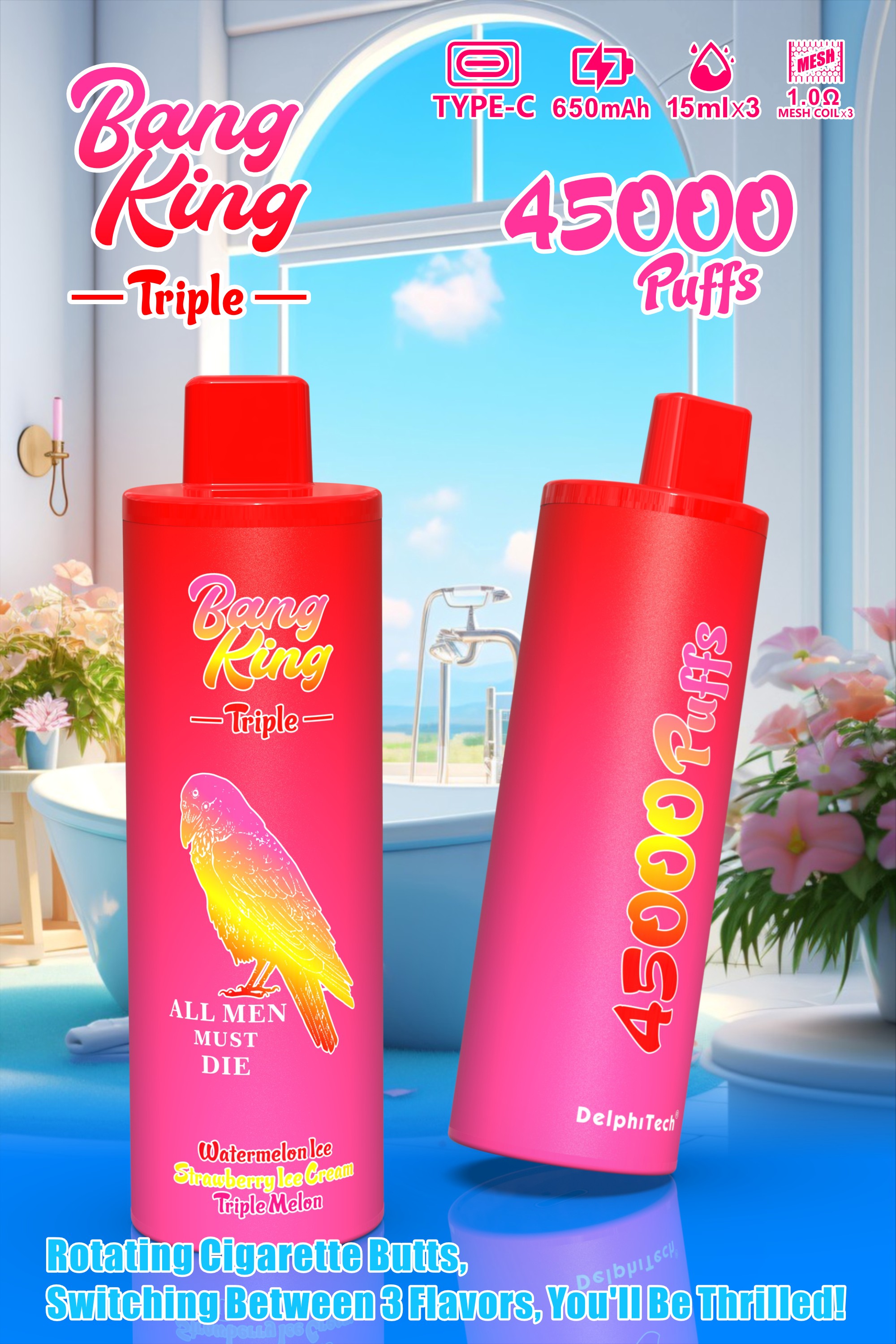 Bang king triple 45k puffs populer vape