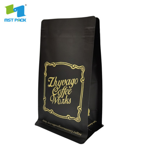 translucent forsted plastic black tea bag packaging