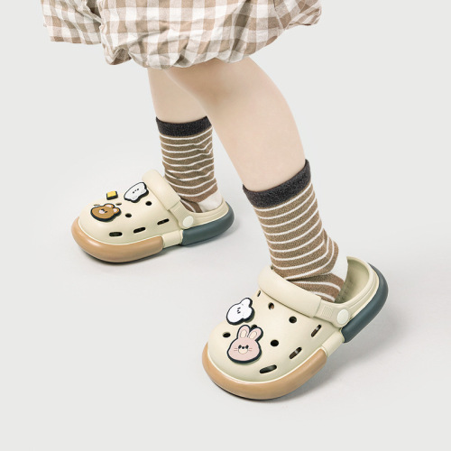 Sandales de pantoufles de dessin animé respirant pour enfants